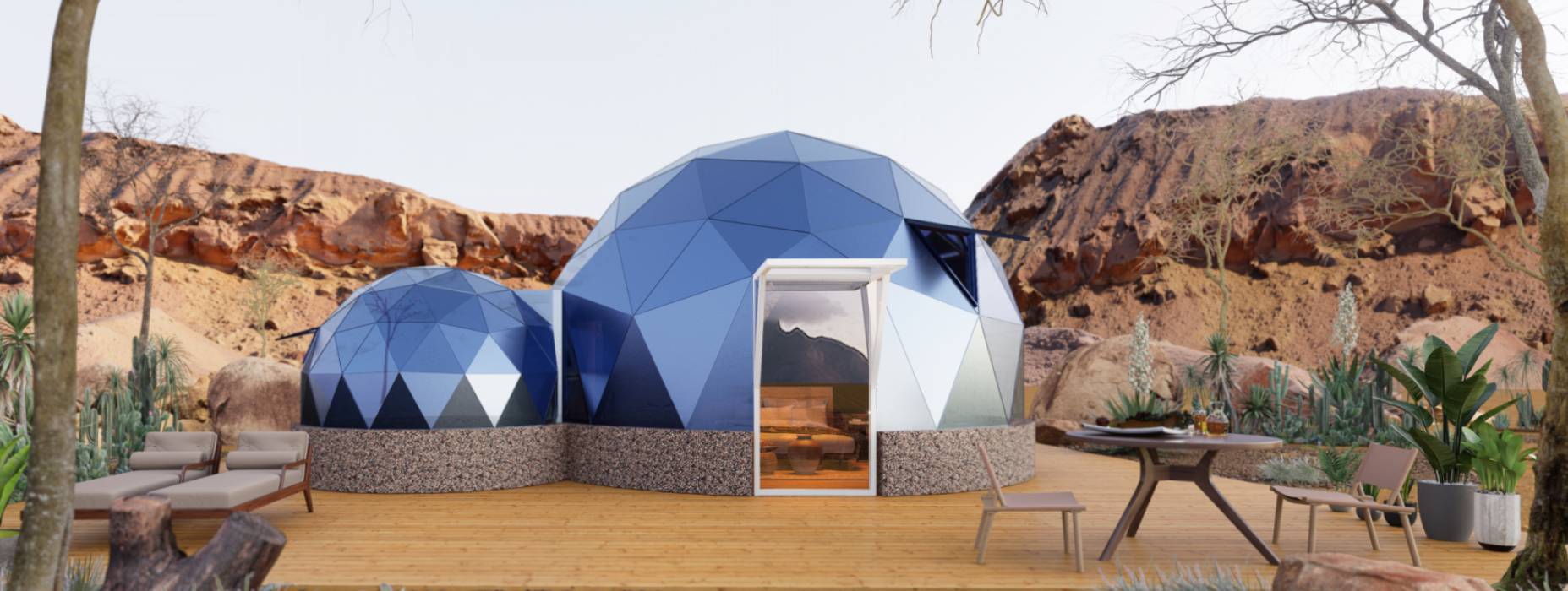 三江球形智能光伏玻璃星空房